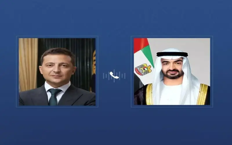محمد بن زايد وزيلينسكي يبحثان تطورات المنطقة
